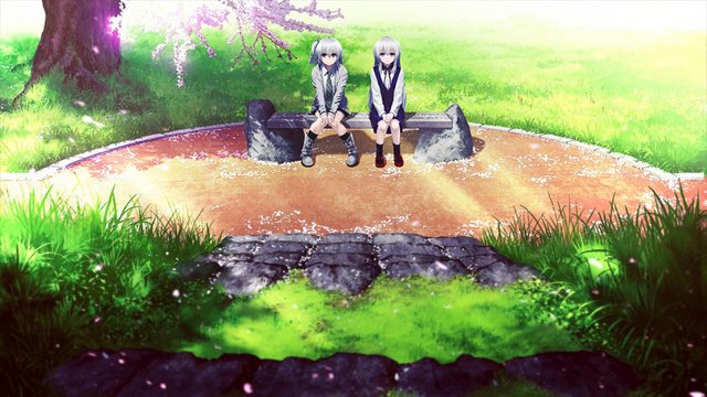 Bench in front of botanical park